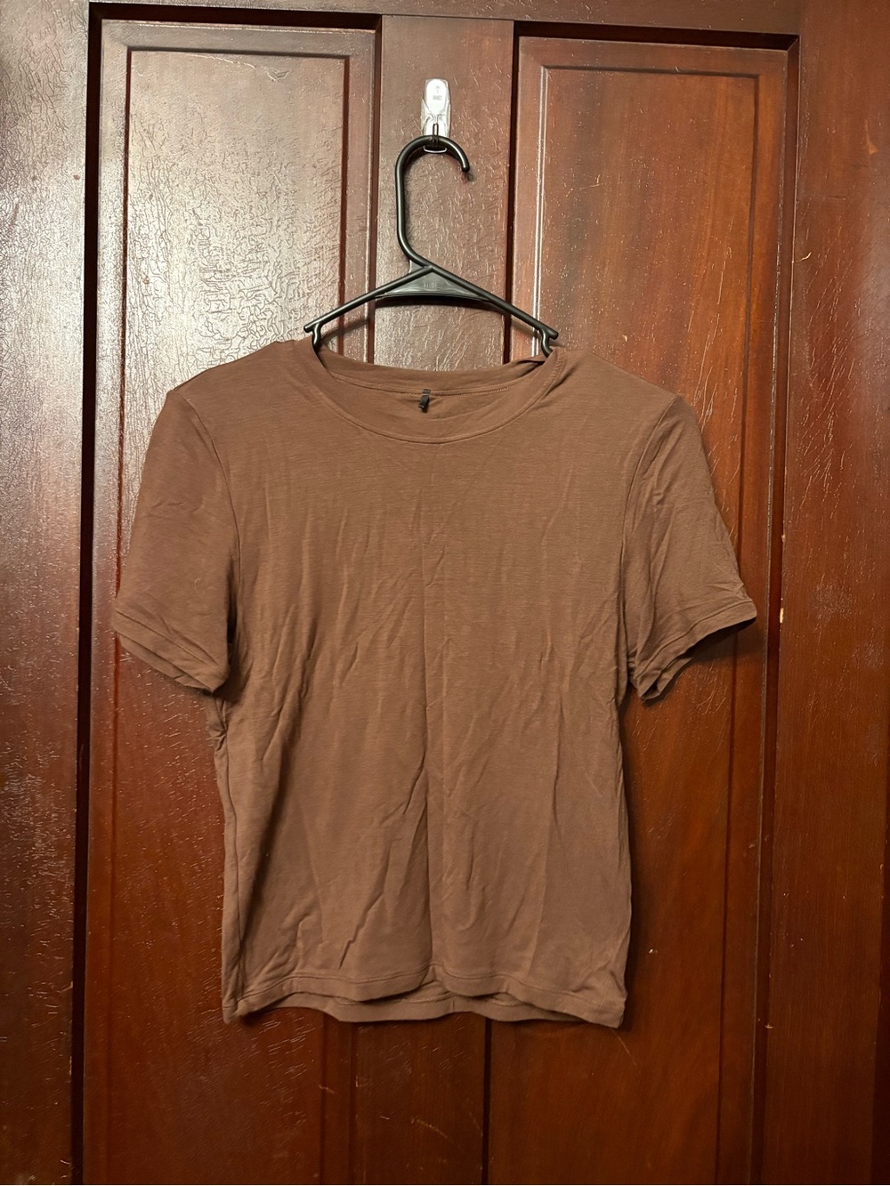 Tala Brown Crewneck Short-Sleeve Top